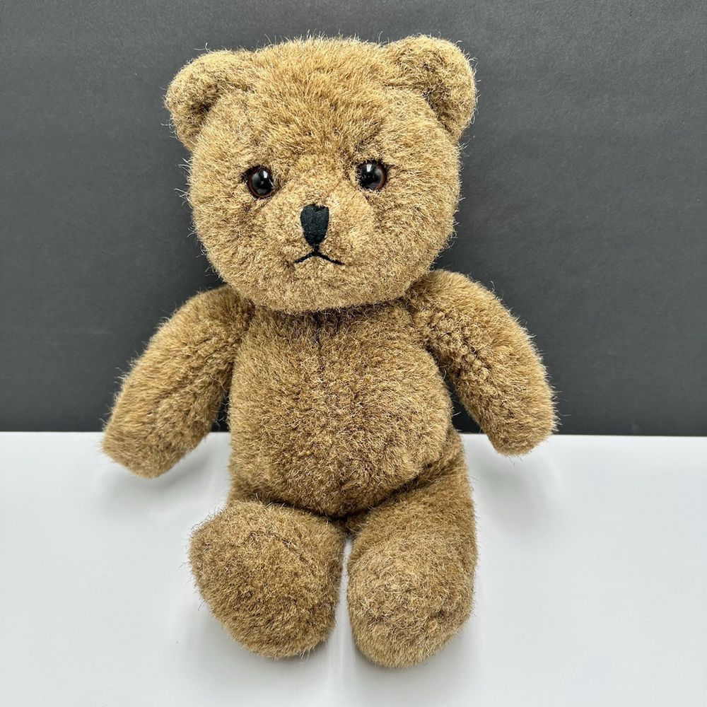 Vintage 1988 Applause Bravo JEFFREY BEAR Brown Teddy Plush Toy Item 12145
